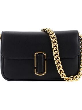 Marc Jacobs The J Marc Shoulder Bag Black Leather